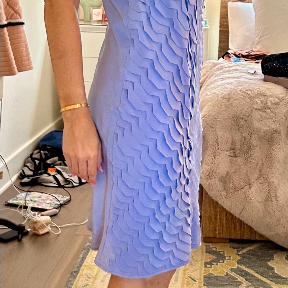 Madison Marcus Blue Sheath Midi Dress Sleeveless Cocktail